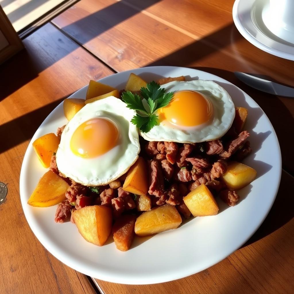 corned beef hash breakfast