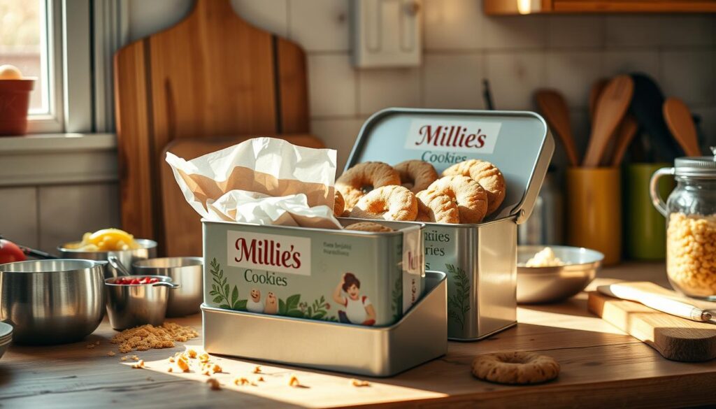 homemade millie's cookies storage