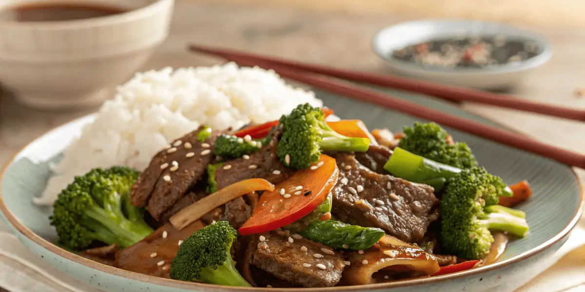 Delicious Beef and Broccoli Stir-Fry with Rice