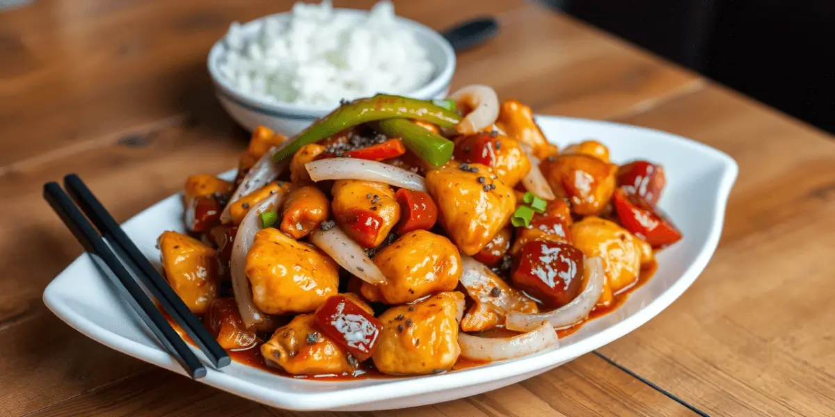 Fresh Ingredients for Black Pepper Chicken Recipe