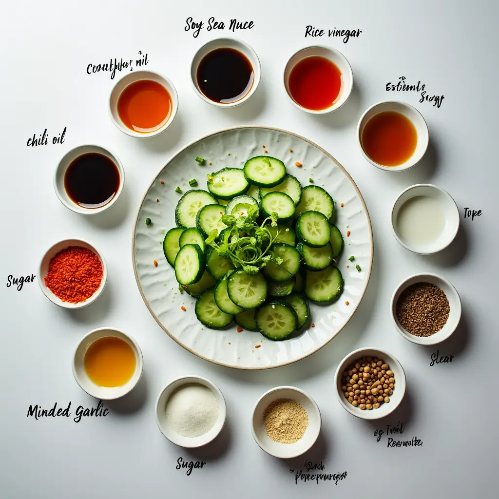 Authentic Din Tai Fung Cucumber Recipe with Ingredients