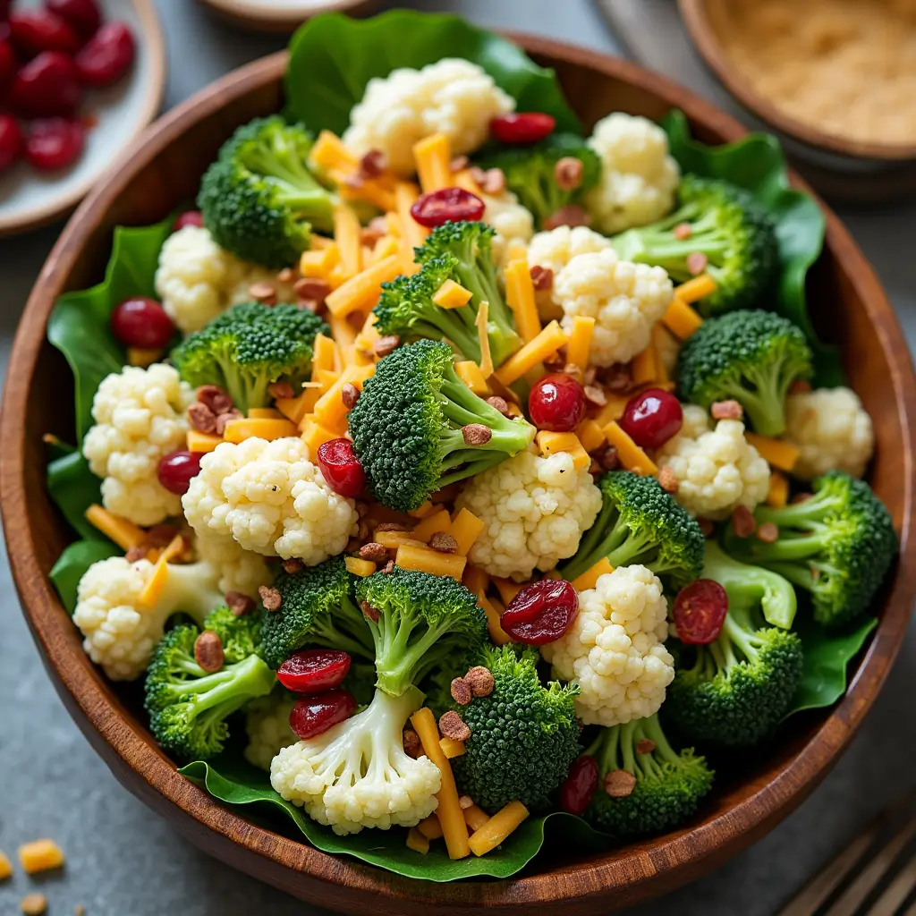 Broccoli Cauliflower Salad recipe