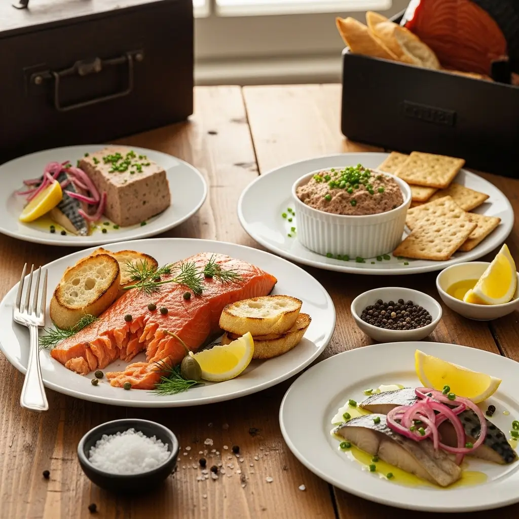 Raw salmon fillet with skin-on, displaying fresh fish quality before brining and smoking preparation