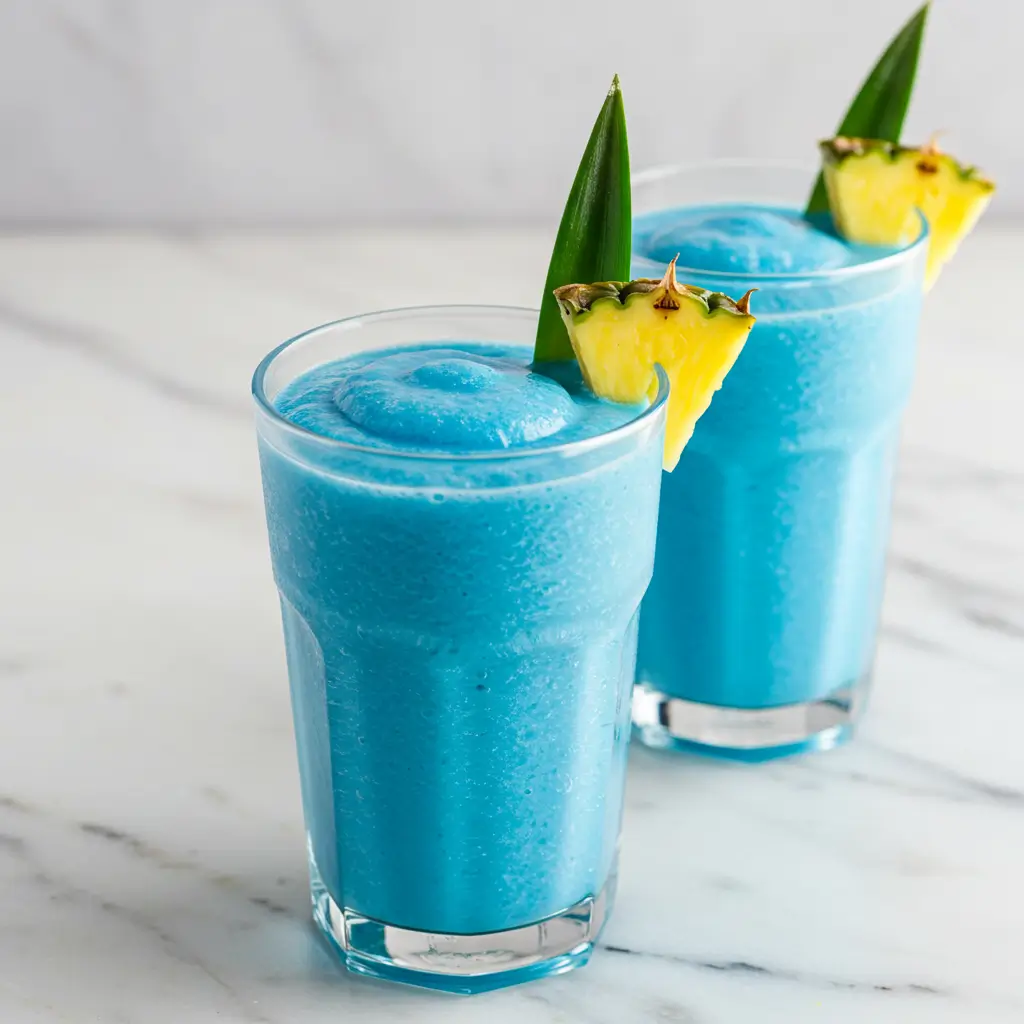 Healthy Blue Piña Colada Smoothie