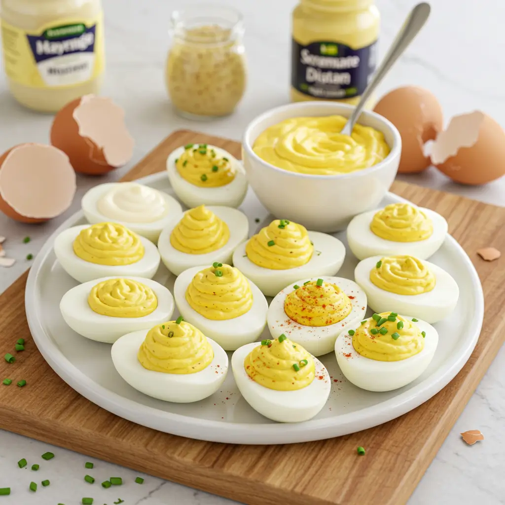 Classic Deviled Eggs Appetizer