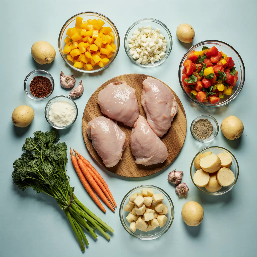 Crockpot chicken recipe step by step tutorial showing ingredient prep seasoning layering slow cooker cooking techniques for tender chicken"