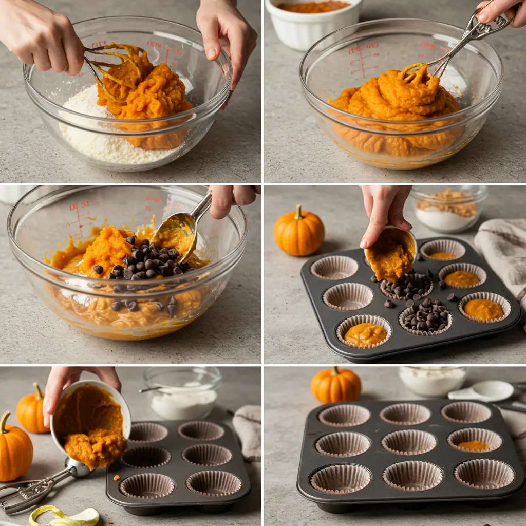 Recipe Table: Perfect Pumpkin Chocolate Chip Muffins

IngredientAmountNotesAll-purpose flour2 cupsSift for best resultsBaking soda1 tspFresh for optimal riseBaking powder1/2 tspCheck expiration dateSalt1/2 tspSea salt preferredCinnamon1 tspFresh ground recommendedNutmeg1/4 tspFreshly grated if possibleGinger1/4 tspGround, not freshCloves1/8 tspUse sparinglyVegetable oil1/2 cupOr melted butterEggs2 largeRoom temperatureSugar1 1/4 cupsGranulated whitePumpkin puree1 can (15 oz)100% pure pumpkinWater1/3 cupRoom temperatureChocolate chips1 cupSemi-sweet or dark