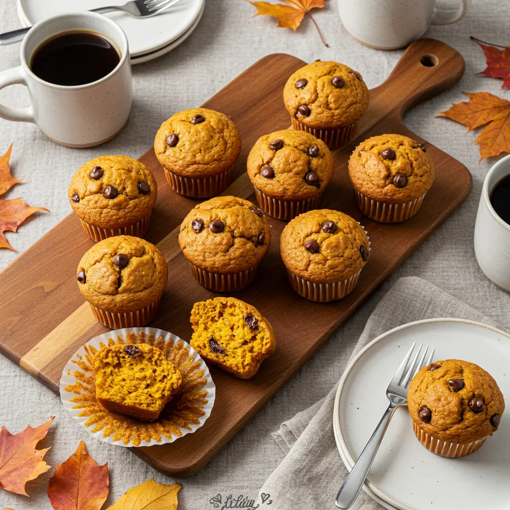 Recipe Table: Perfect Pumpkin Chocolate Chip Muffins

IngredientAmountNotesAll-purpose flour2 cupsSift for best resultsBaking soda1 tspFresh for optimal riseBaking powder1/2 tspCheck expiration dateSalt1/2 tspSea salt preferredCinnamon1 tspFresh ground recommendedNutmeg1/4 tspFreshly grated if possibleGinger1/4 tspGround, not freshCloves1/8 tspUse sparinglyVegetable oil1/2 cupOr melted butterEggs2 largeRoom temperatureSugar1 1/4 cupsGranulated whitePumpkin puree1 can (15 oz)100% pure pumpkinWater1/3 cupRoom temperatureChocolate chips1 cupSemi-sweet or dark