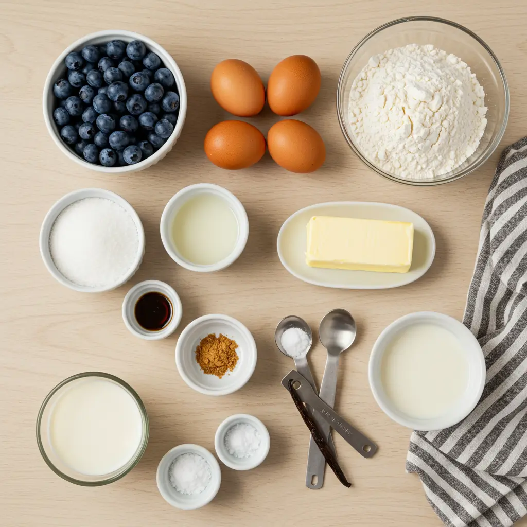 Freshly baked blueberry bread slices served on a plate with butter and blueberries.