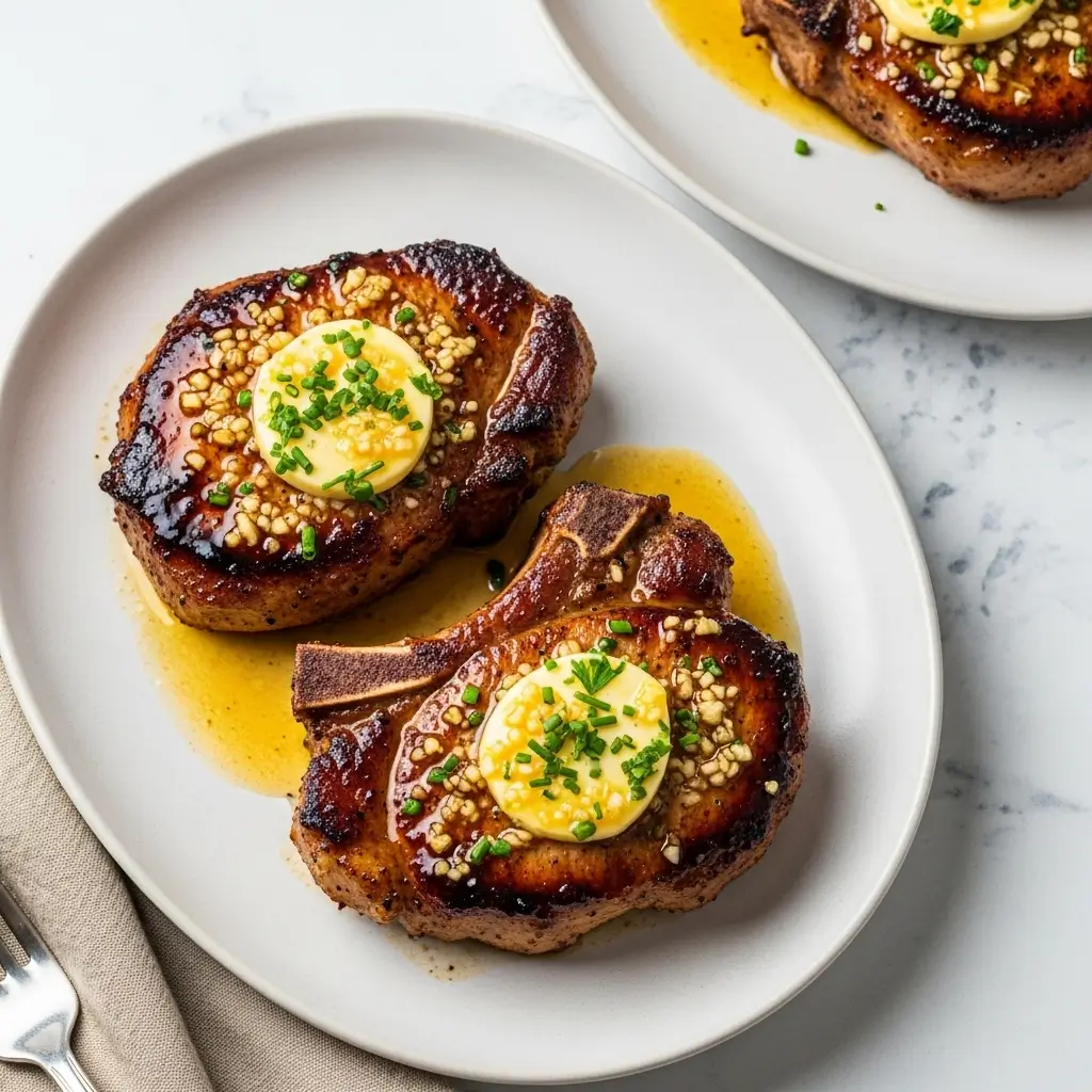 Garlic Butter Pan Seared Pork Chops Recipe - Restaurant Quality in Cast Iron