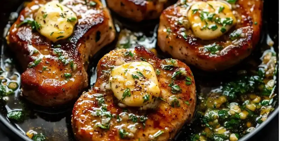 Garlic Butter Pan Seared Pork Chops Recipe - Restaurant Quality in Cast Iron