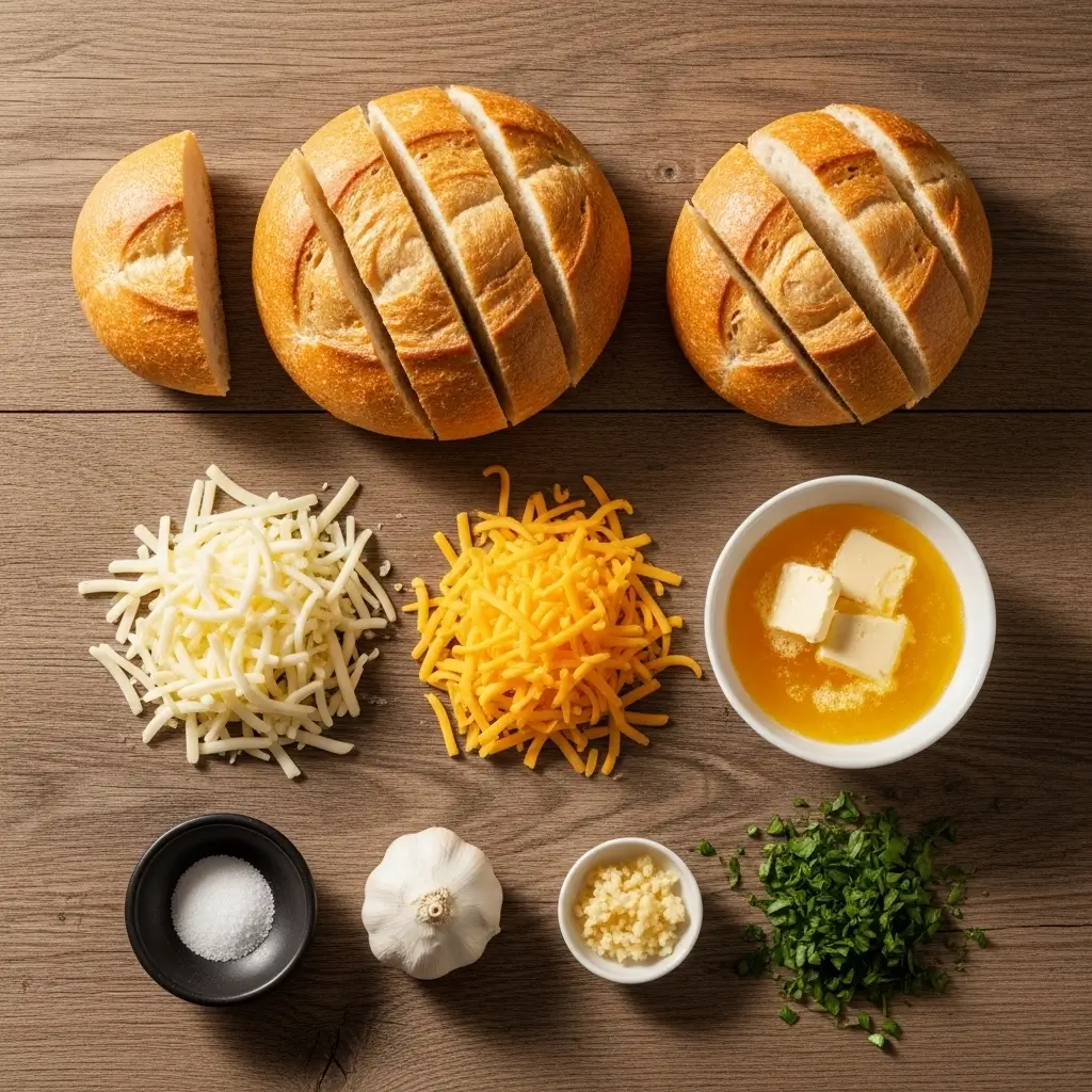 Cheesy Garlic Pull Apart Bread Servings Soft, Buttery, and Loaded with Cheese